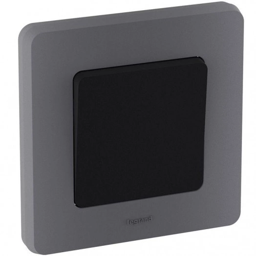 Механизм выключателя 1-кл. Inspiria 10А IP20 250В 10AX антрацит Leg 673603