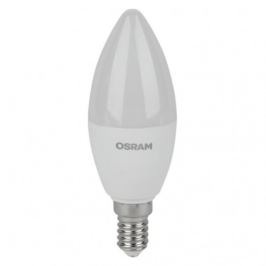 Лампа светодиодная LED Value LVCLB60 7SW/830 свеча матовая E14 230В 2х5 RU (уп.5шт) OSRAM 4058075577923