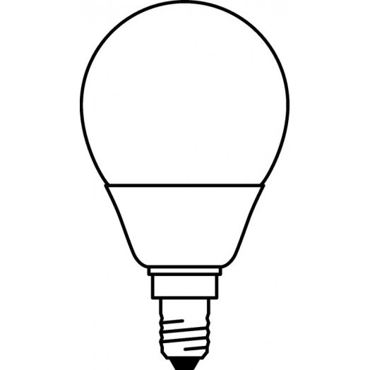 Лампа светодиодная LED Value LVCLP60 7SW/865 шар матовая E14 230В 10х1 RU OSRAM 4058075579682