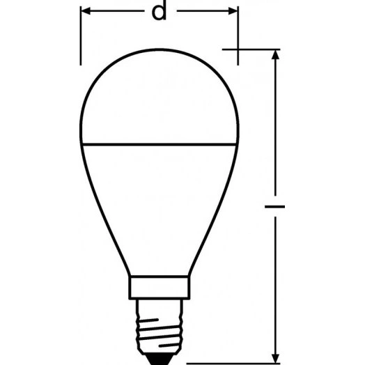 Лампа светодиодная LED Value LVCLP75 10SW/865 шар матовая E14 230В 10х1 RU OSRAM 4058075579774