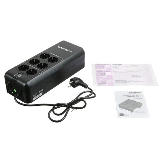 Источник бесперебойного питания Back Verso 600 300Вт 600В.А черн. IPPON 751617