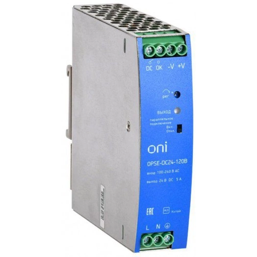 Блок питания OPSE 220В AC/24В DC 120Вт ONI OPSE-DC24-120B