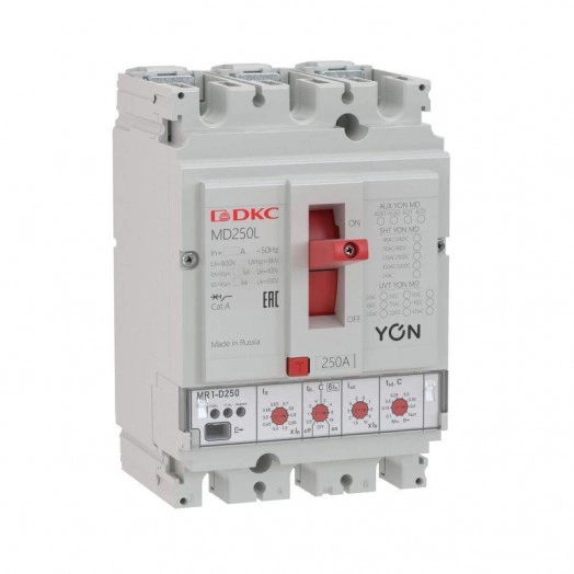 Выключатель автоматический 3п 160А 40кА Ir 0.4…1xIn Isd 1.5…10xIn YON MD160N-MR1 DKC MD160N-MR1