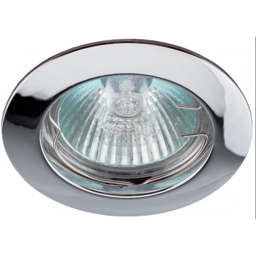 Светильник литой простой MR16.12В 50Вт хром KL1 CH /1 ЭРА Б0048967