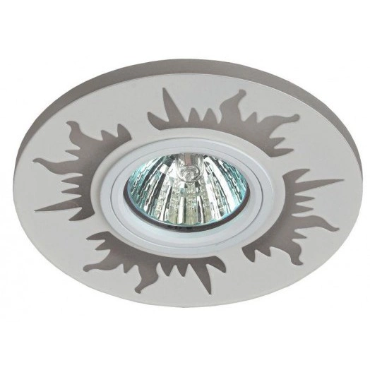 Светильник DK LD30 WH /1 MR16 220В max 11Вт декор. со светодиодной подсветкой бел. ЭРА Б0046910