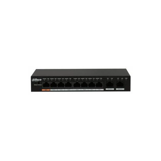 Коммутатор DH-PFS3010-8ET-96 8х100Мбит 8PoE неуправляемый Dahua 1084912