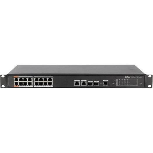 Коммутатор DH-PFS4218-16ET-190 16х100Мбит 2G 16PoE управляемый Dahua 1084914