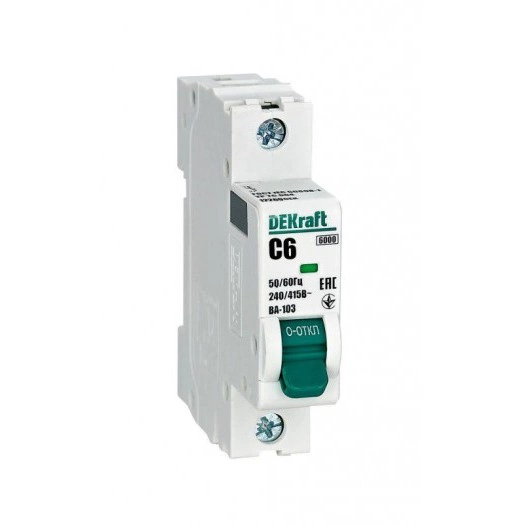 Выключатель автоматический 1п 6А характеристика C ВА-103 6кА SchE 12269DEK