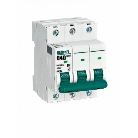 Выключатель автоматический 3п 40А характеристика C ВА-103 6кА SchE 12309DEK