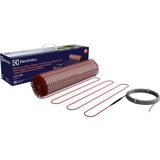 Комплект "Теплый пол с терморегулятором" мат. двужил. 150Вт/кв.м 150Вт 1кв.м 150Вт ECO Mat EEM 2-150-1 Electrolux НС-1145966