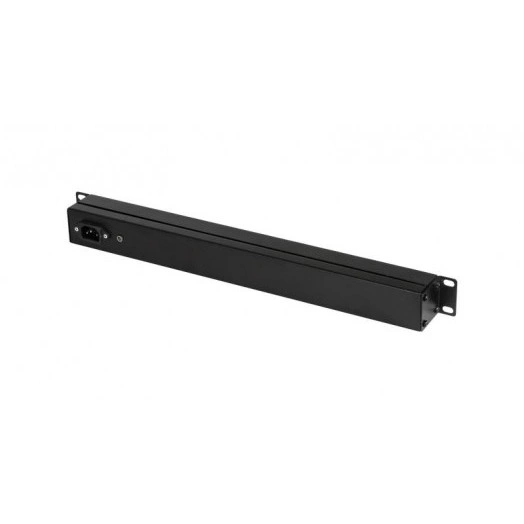 Блок на 8 розеток 19дюйм 10А с фильтром и предохранителем без шнура питания метал. корпус TLK TLK-RS08MF1-BK