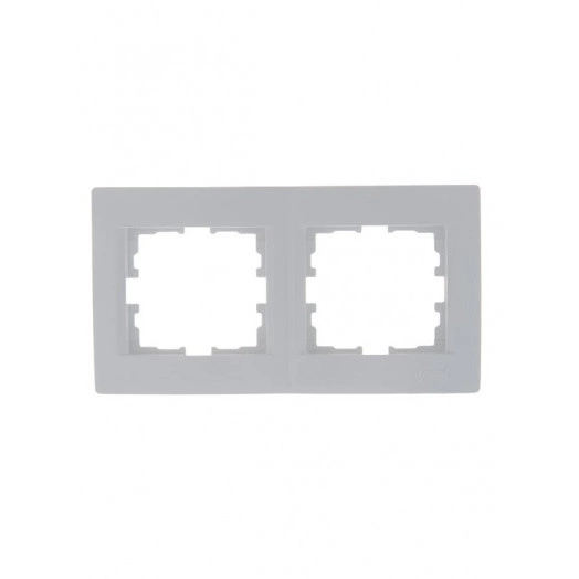 Рамка 2-м Karina горизонт. бел. LEZARD 707-0200-147