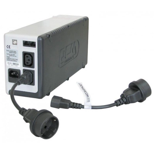 Кабель SCUT IEC-320 C14 to Socket Type-F 250В 10А POWERCOM 504291