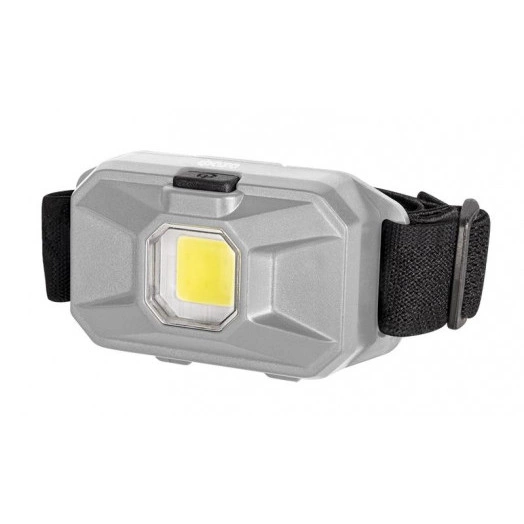 Фонарь налобный H8-L1W-gy 1Вт COB 100лм IP20 3 режима: 100проц./30проц./мигающ. 3хAAA (не в компл.) сер. блист. ФАZА 5031159