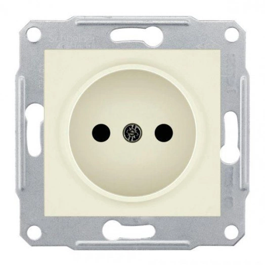 Механизм розетки 1-м СП Sedna 16А IP20 250В без заземл. без защ. шторок беж. SchE SDN2900147