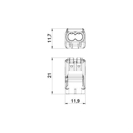 Клемма пружинная c зажимом 2х2.5мм 261 225 FL OBO 2054450