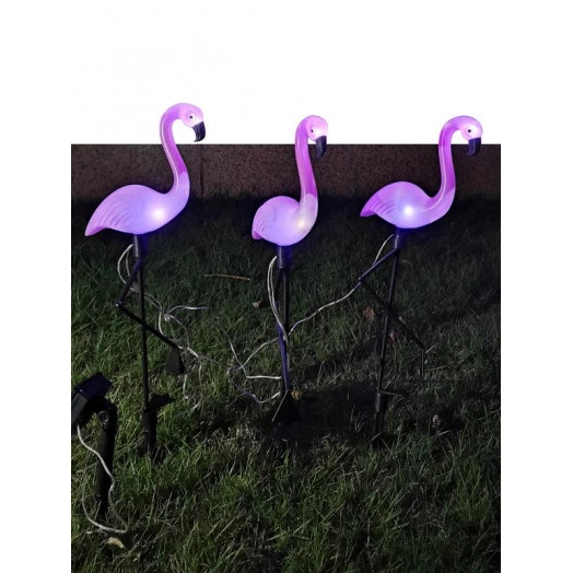 Светильник светодиодный "Фламинго" 6LED 22х6.5х52.5 на солнечн. батарее бел. аккум. NI-MH 600мА.ч (в компл.) КОСМОС KOC_SOL367