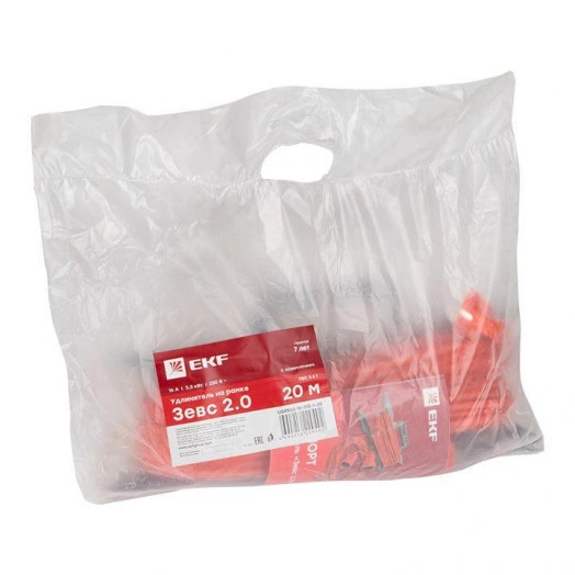 Удлинитель на рамке 1х20м с заземл. 16А IP20 Зевс 2.0 ПВС 3х1 3.5кВт PROxima EKF USRB02-16-310-1-20