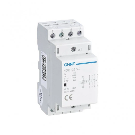 Контактор модульный NCH8-25/40 25А 4НО AC 220/230В 50Гц (R) CHINT 256089