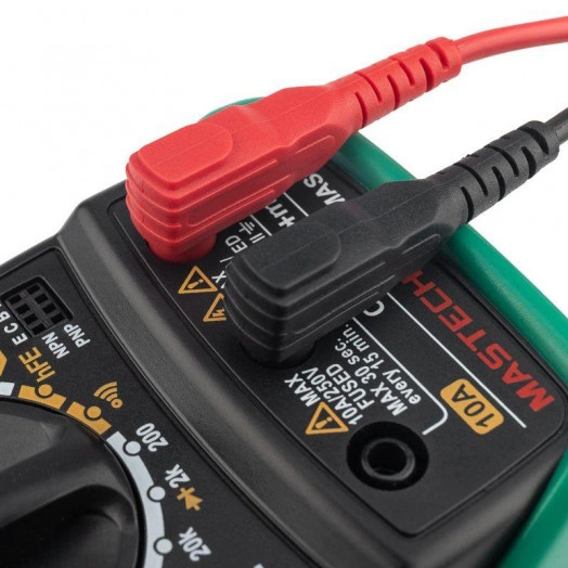 Мультиметр портативный MAS838 в кожухе с прозвонкой и измерением температуры Mastech 13-2008 Мультиметр портативный MAS838 в кожухе с прозвонкой и измерением температуры Mastech 13-2008