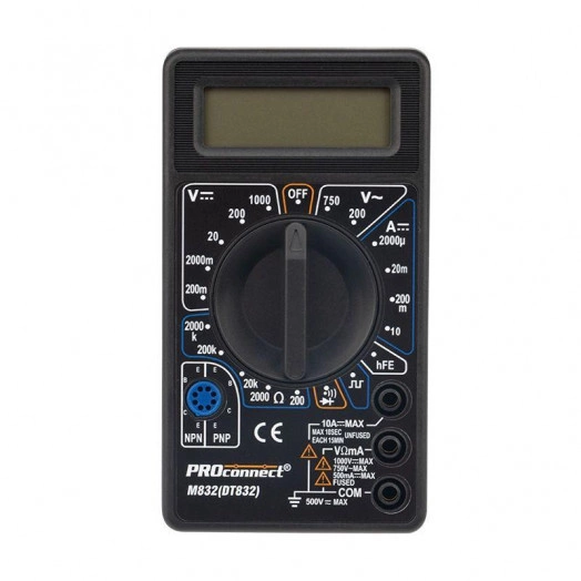 Мультиметр портативный M832 (DT832) PROCONNECT 13-3012 Мультиметр портативный M832 (DT832) PROCONNECT 13-3012