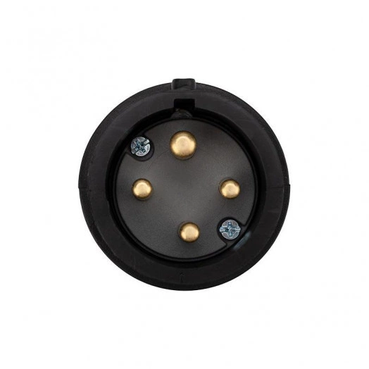 Вилка переносная влагозащ. 3P+PE 32А IP44 каучук черн. Rexant 111-006 Вилка переносная влагозащ. 3P+PE 32А IP44 каучук черн. Rexant 111-006