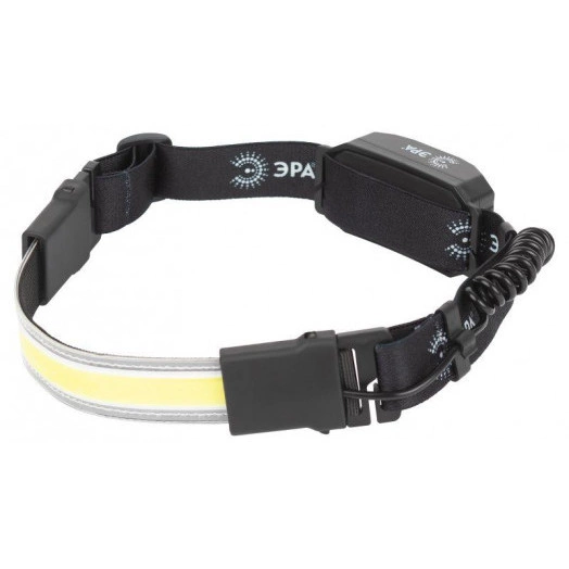 Фонарь налобный светодиодный GA-807 "Кибер" аккумуляторный 10Вт COB 3 режима miscro USB Эра Б0054033