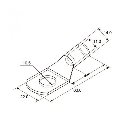 Наконечник ТМЛ 50-10-11 Rexant 07-5323 Наконечник ТМЛ 50-10-11 Rexant 07-5323