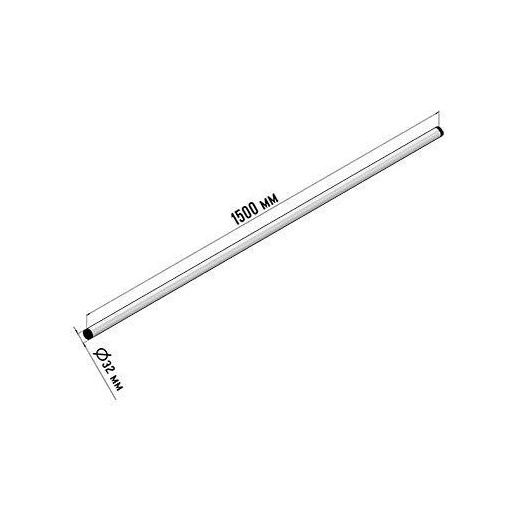 Мачта для антенн КРЫМ-1 150см Rexant 34-0483