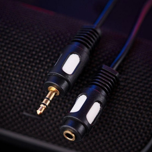 Шнур 3.5 Stereo Plug - 3.5 Stereo Jack 3м (GOLD) Rexant 17-4015