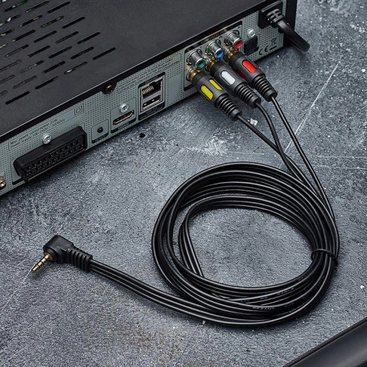 Шнур 3.5мм 4C Plug - 3RCA Plug 1.5м (GOLD) Rexant 17-4412 Шнур 3.5мм 4C Plug - 3RCA Plug 1.5м (GOLD) Rexant 17-4412