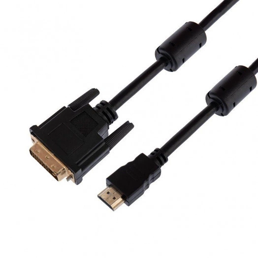 Шнур HDMI - DVI-D gold 3м с фильтрами Rexant 17-6305 Шнур HDMI - DVI-D gold 3м с фильтрами Rexant 17-6305