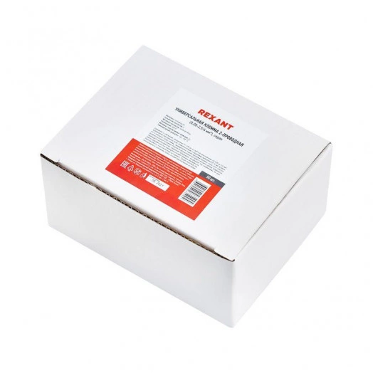 Клемма универсальная многоразовая 2-проводная 0.08-2.5(4)кв.мм (уп.50шт) Rexant 07-5252-4