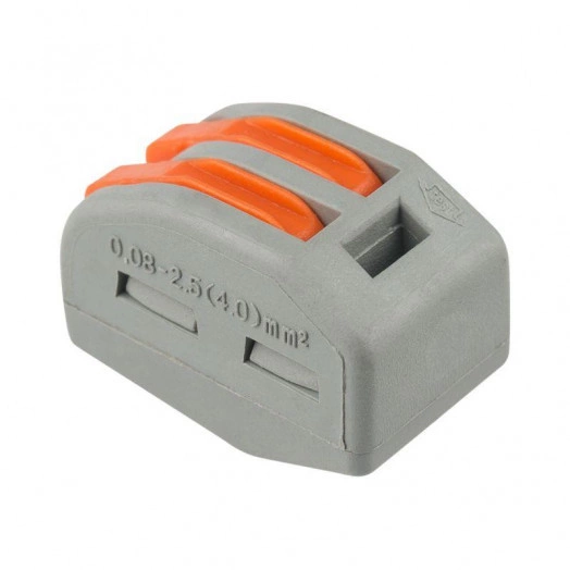 Клемма универсальная многоразовая 2-проводная 0.08-2.5(4)кв.мм (уп.50шт) Rexant 07-5252-4