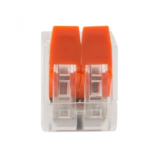 Клемма компактная многоразовая 2-проводная 0.14-4.0 кв.мм (уп.50шт) Rexant 07-5202