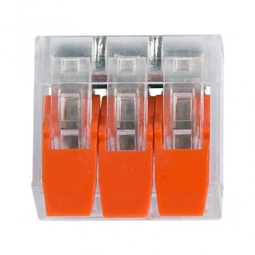 Клемма универсальная компактная 3-проводная до 4.0кв.мм (уп.5шт) Rexant 07-5207