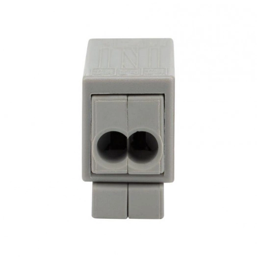 Клемма строительно-монтажная СМК 224 2-проводная 1.0-2.5/0.5-2.5кв.мм для светильника бел. (уп.5шт) Rexant 07-2411-5