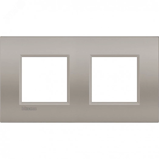 Livinglight. Рамка Air, немецкий стандарт 2+2 мод. Цвет ''Песчаник''