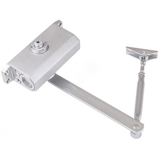 Доводчик дверной ''Фабрика замков'' на стальной тяге, серебро 40-60 кг