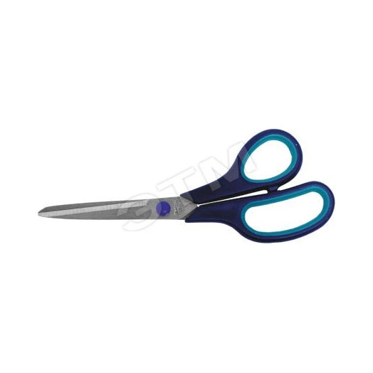 Ножницы бытовые нержавеющие, прорезиненные ручки, толщина лезвия 2.0 мм, 225 мм