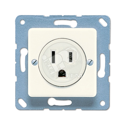 Розетка штепсельная 15А слоновая кость американский стандарт (NEMA)