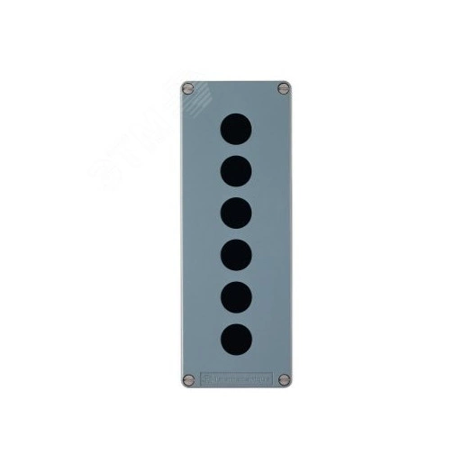 Пост кнопочный металлический 6 отверстия 80х220