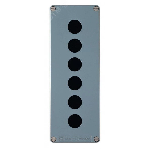 Пост кнопочный металлический 6 отверстия 80х220