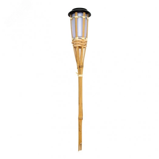 Светильник светодиодный Бамбук LED Lamper встроенная солнечная панель, аккумулятор, датчик света