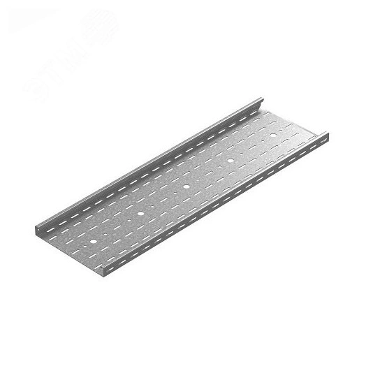 Промышленный лоток кабельный перфорированный 300х35х3000, толщ. 2,0 мм, Сендзимир цинк