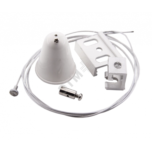Комплект подвеса с тросом 1,5м белый Вартон