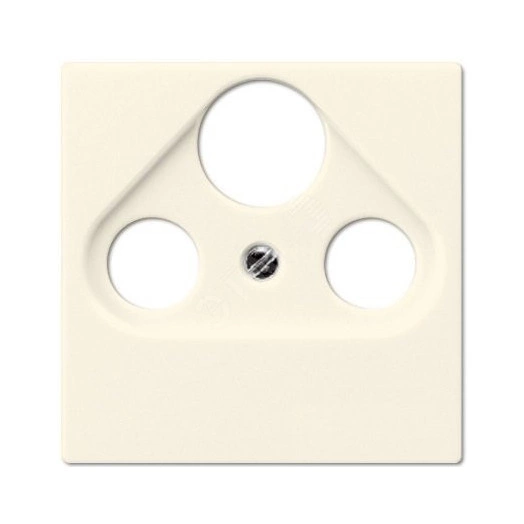 Накладка для телевизионной розетки (SAT-TV-FM)  Серия A500  Материал- термопласт  Цвет- слоновая кость