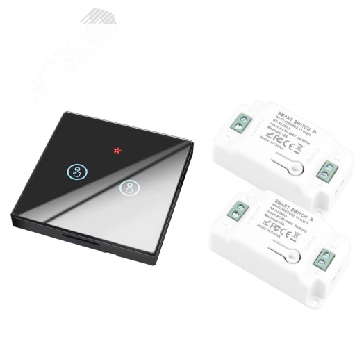 Умный беспроводной выключатель (2 клавиши)