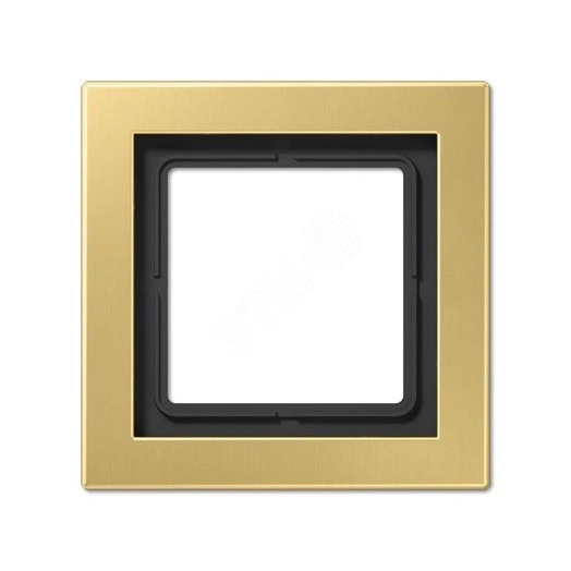 Рамка 1-я для горизонтальной/вертикальной установки  Серия- LS-Design  Материал- металл  Цвет- классическая латунь