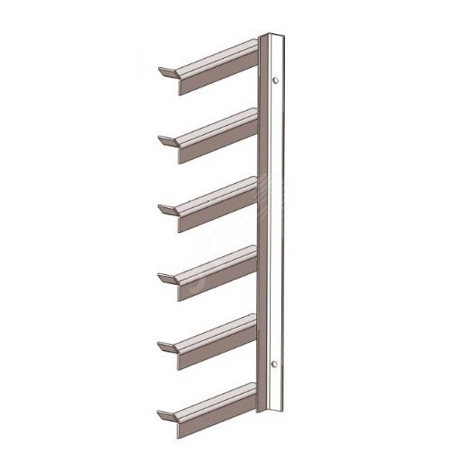 Кронштейн полочный для вертикальных стен П6В10 УТ1,5, окрашенный ОС-12-03 П, 10полок, L 1420